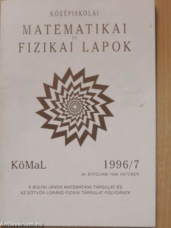 Középiskolai matematikai és fizikai lapok 1996. október