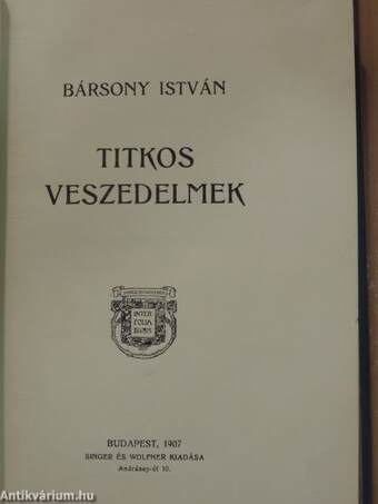 Titkos veszedelmek