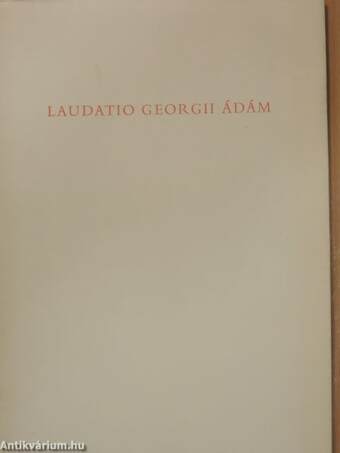 Laudatio Georgii Ádám