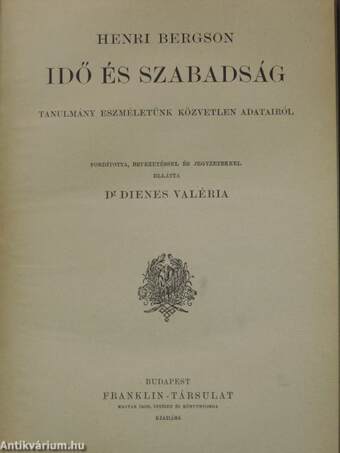 Idő és szabadság