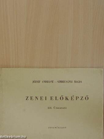 Zenei előképző III.