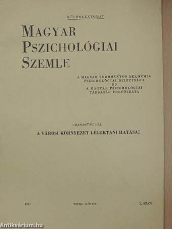 A városi környezet lélektani hatásai