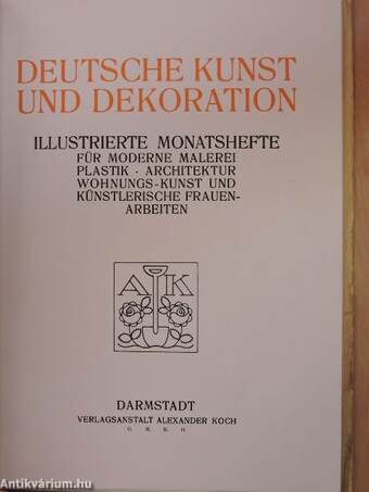 Deutsche Kunst und Dekoration Oktober 1930-September 1931