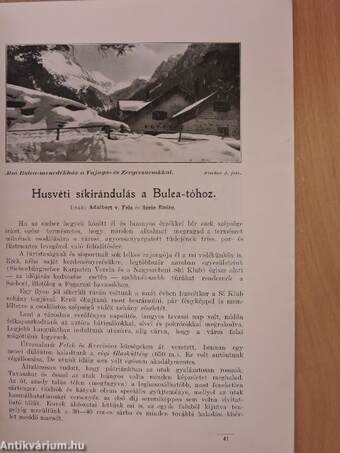 Turistaság és Alpinizmus 1934. március