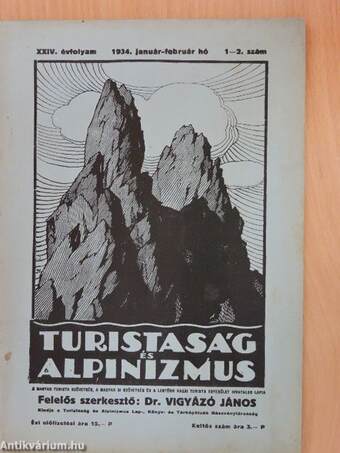 Turistaság és Alpinizmus 1934. január-február