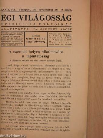 Égi világosság 1937. szeptember