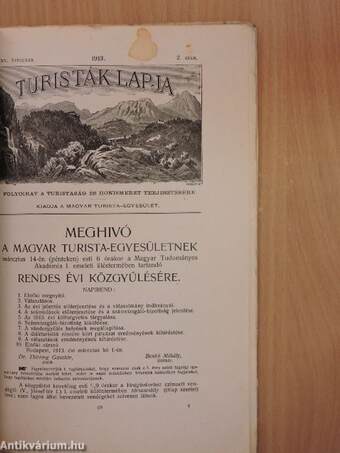 Turisták lapja 1913. márczius