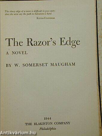 The razor's edge