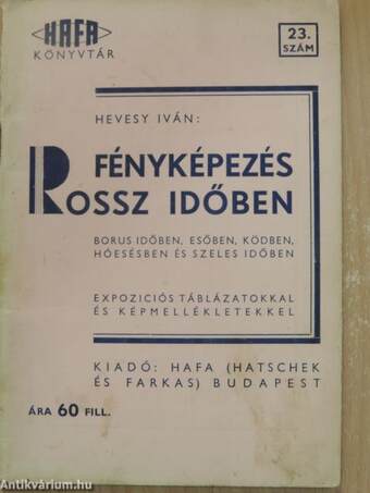 Fényképezés rossz időben