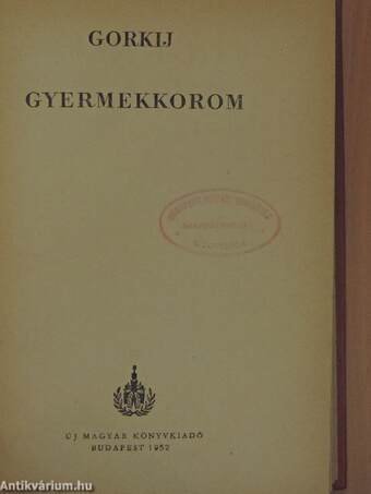 Gyermekkorom