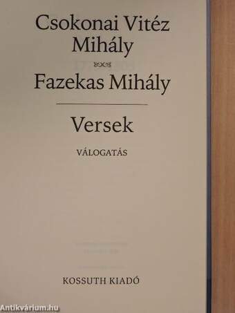 Csokonai Vitéz Mihály/Fazekas Mihály