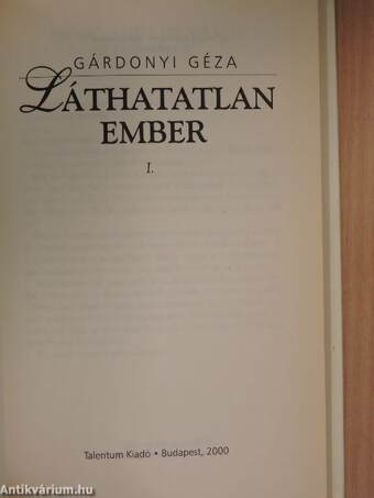 Láthatatlan ember I-II.