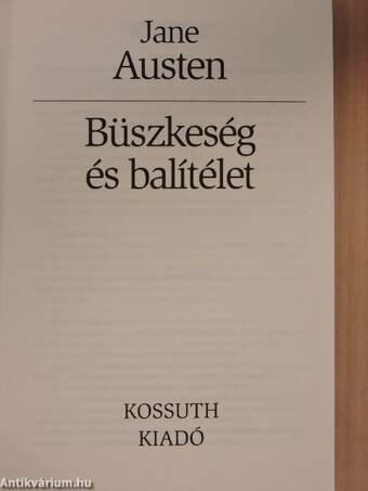 Büszkeség és balítélet