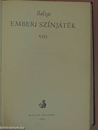 Emberi színjáték VIII.