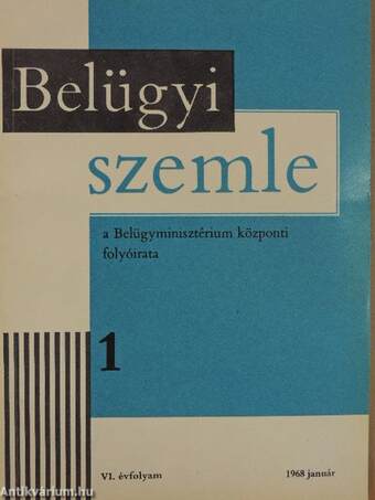 Belügyi Szemle 1968. január-december