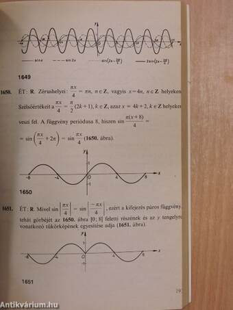 Összefoglaló feladatgyűjtemény matematikából - Megoldások I.