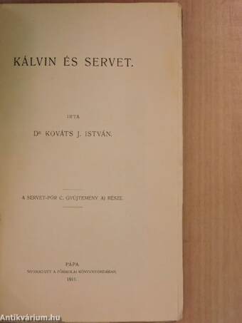 Kálvin és Servet