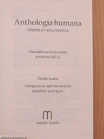 Anthologia humana - Ötezer év bölcsessége