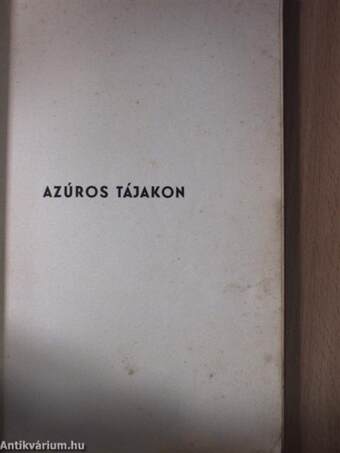 Azúros tájakon