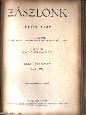 Zászlónk 1931. szeptember-1933. június