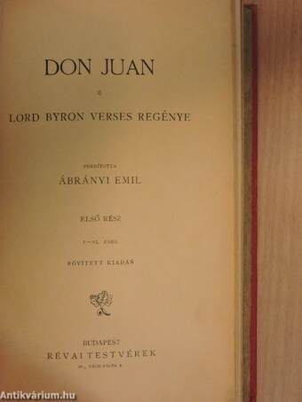 Don Juan I-II.