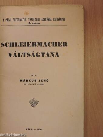 Schleiermacher váltságtana