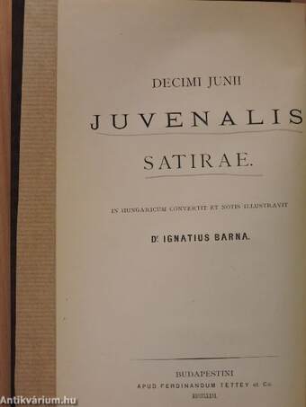 Decimus Junius Juvenalis satirái