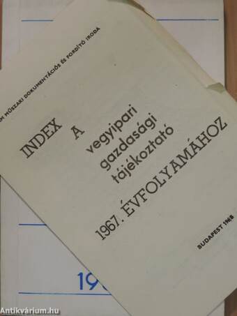 Vegyipari Gazdasági Tájékoztató 1968/1-6.