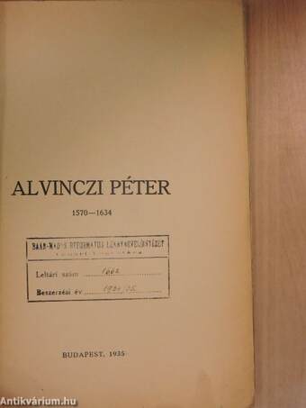 Alvinczi Péter