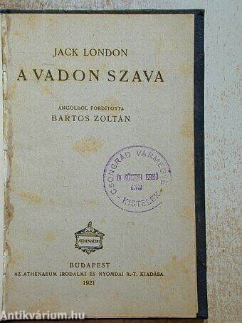 A vadon szava