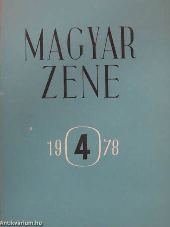 Magyar Zene 1978/4.