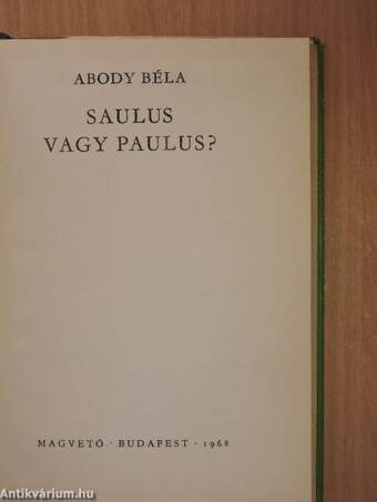 Saulus vagy Paulus?