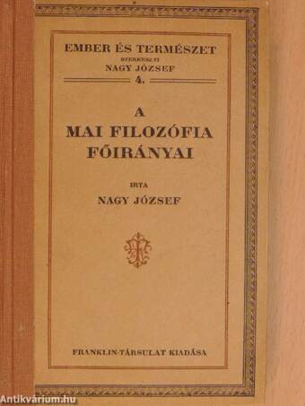 A mai filozófia főirányai