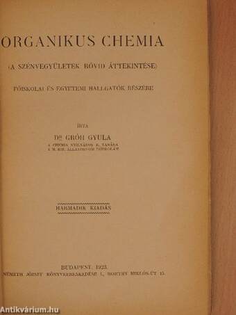 Organikus chemia