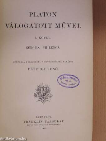 Platon válogatott művei I-II./Diderot válogatott filozófiai művei I-II.