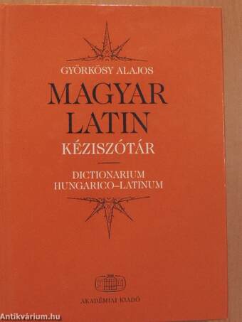 Magyar-latin kéziszótár