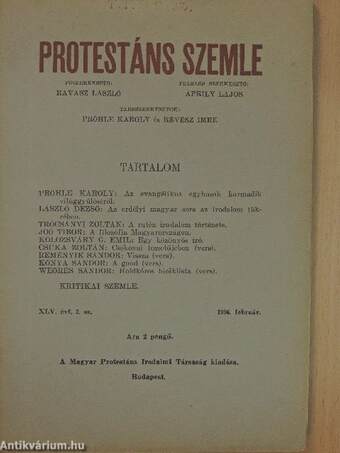 Protestáns Szemle 1936. február