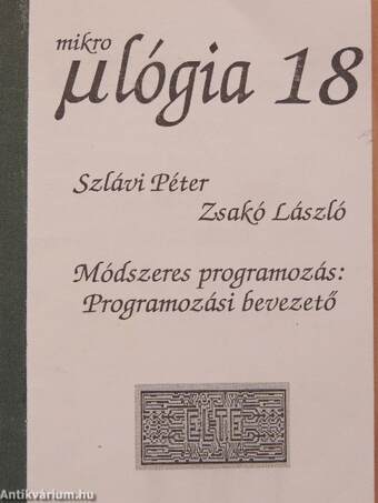 Módszeres programozás: Programozási bevezető