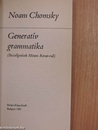 Generatív grammatika