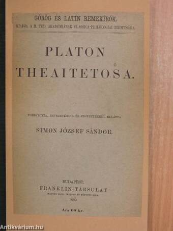 Platon Theaitetosa