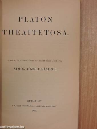 Platon Theaitetosa