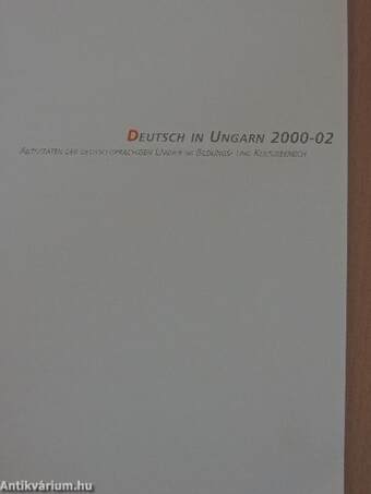 Deutsch in Ungarn 2000-02