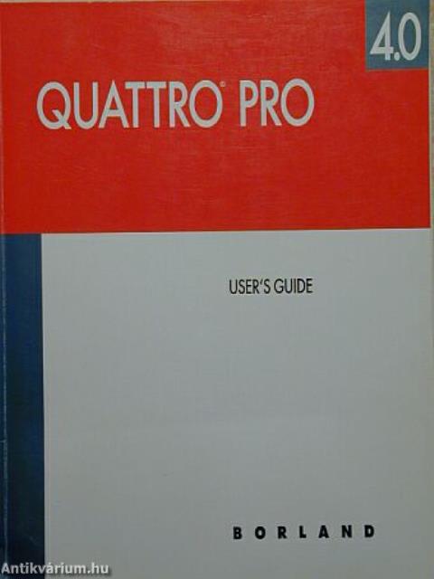 Quattro Pro Version 4.0