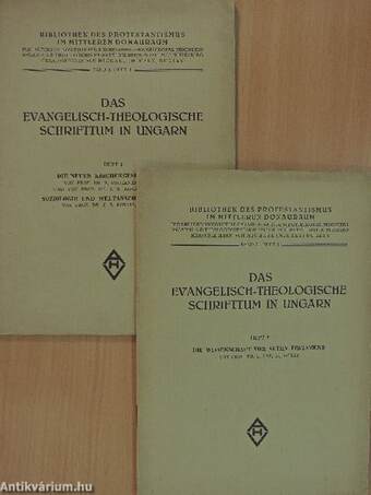 Das Evangelisch-Theologische Schrifttum in Ungarn Band I, Heft 1-2.