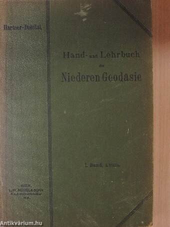 Hand- und Lehrbuch der Niederen Geodäsie I/1. (töredék)