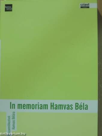 In memoriam Hamvas Béla