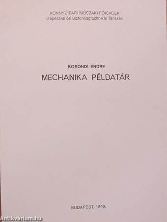 Mechanika példatár