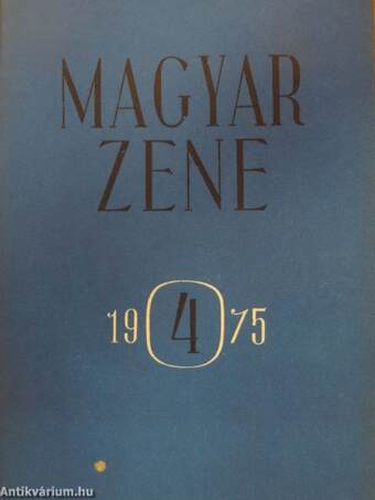 Magyar Zene 1975/4.