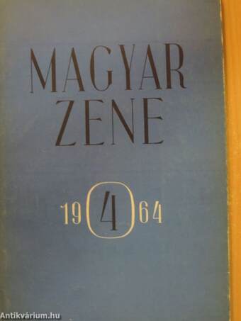 Magyar Zene 1964/4.