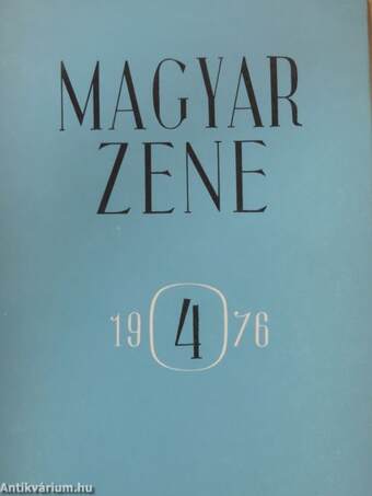 Magyar Zene 1976/4.